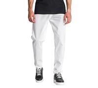 Gianni Kavanagh Men's White Carrot Leg Jeans, XXL