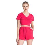 Gianni Kavanagh Women's Pink Chromatic Cropped Tee T-Shirt, M