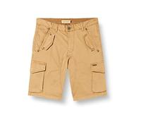Gianni Lupo Men's Orlando-s23 Casual Bermuda Shorts, Biscuit, 28/38