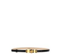 Gianni Ribbon Leather Belt - female - Versace - Belts - Black - 80 CM - Accessories 80 CM