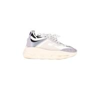 Gianni Versace Women's Preloved Chain Reaction Sneakers in White Leather | Size: 8