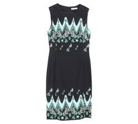 Gianni Versace Women's Preloved Collection Printed Mini Cady Dress in Black Viscose | Size: 40