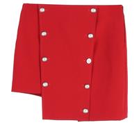 Gianni Versace Women's Preloved Versus Asymmetric Mini Skirt in Red Polyester | Size: 42