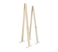 Giano Easel for Painting and Displaying Paintings in Natural Ayous Wood, Adjustable in Height and Tilt, Capacity 20 kg, Made in Italy with Patented Structure, Ideal for Large Works