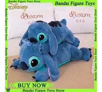 Giant 100cm Disney Stitch Plush Stuffed Doll Blue Kawaii Cartoon Animal Sofa Sleeping Soft Pillow Toys Kids Girls Birthday Gift Stitch
