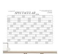 Giant 2026 Wall Planner - Erasable 12 Month Calendar Project Tracker, Large 4 x 2.5 Ft Schedule for Teachers, Students, Business