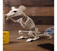 Giant 30cm Rat Skeleton Halloween Decoration Realistic Bones Props Hinsinc White One Size