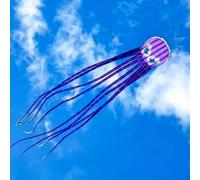 Giant 315-Inch 3D 26ft Purple Airfoil Octopus Kite with 150 lb Line - Ultimate Outdoor Adventure for Adults, Perfect for Beach and Park Fun!