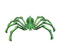 Giant 3D-Printed Spider, 3D-Printed Articulated Extendable Spider, Crystal Spider Fidget Toy for Adults, Mystery Spider for ADHD/Autism (GREEN)