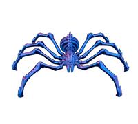 Giant 3D-Printed Spider, 3D-Printed Articulated Extendable Spider, Crystal Spider Fidget Toy for Adults, Mystery Spider for ADHD/Autism (PURPLE)