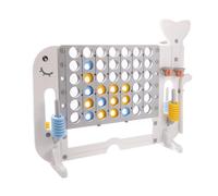 Giant 4 in a Row Connect Game, Adjustable Height (85cm-115cm) 4-in-1 Jumbo 4-to-Score Yard Game Set with Basketball, Golf, Ring Toss for Kids & Adults Indoor & Outdoor Family Party Game with Mesh Net