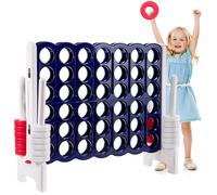 Giant 4 in A Row Jumbo 4-to-Score Giant Game Set w/42 Jumbo Rings