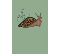 Giant African Land Snail, Achatina Achatina, Tiger Snail, Tan - Notebook / Journal - 6" x 9" - 120 College-Ruled Pages / 60 Sheets - The Perfect Gift For Any Snail Owner / Lover