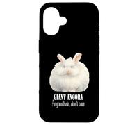 Giant Angora Rabbit Funny Quote about Angora Rabbits Case for iPhone 16