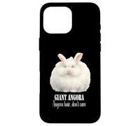 Giant Angora Rabbit Funny Quote about Angora Rabbits Case for iPhone 16 Pro Max