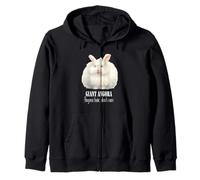Giant Angora Rabbit Funny Quote about Angora Rabbits Zip Hoodie