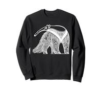 Giant Anteater Line Art Wildlife Biology Zoology Design Sweatshirt