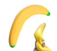 Giant Banana Squishys Toy 45cm Thermoplastic Rubber Relaxing Soft Stretchy Realistic Banana Squeeze Fidget Toys For Adults Kids Girls Boys Holiday Birthday Classroom Prizes Office Home