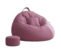 Giant Bean Bag Pouf with Pocket, Comfortable Accent Chair for Living Room, Bedroom & Office, Soft Filling Indoor Furniture, Cozy Lounge Seat for Relaxation
