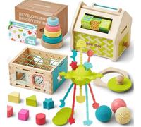 Giant bean Montessori Toys Set for Baby 6-12 Month
