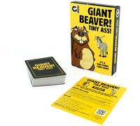 Ginger Fox Giant Beaver Tiny! Party Card Game | Hilarious Boasting Fun for Grown Up | Silly Wordplay | Great for Game Night with Friends | Naughty Nature Animal Games for 2+ Players, Ages 16+