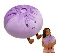 Giant Big Dumpling Squishies,Jumbo Squeeze Dumplings, Giant Glitter Dumpling Pillow,Squeeze Dough Ball Stress Relief Pillows,Super Soft Mega Rainbow Dumplings Stress Pillow for Anxiety Relief