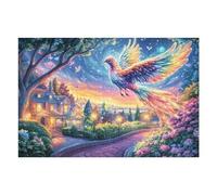 Giant Bird over Glowing Path 1000 Piece Jigsaw Puzzle for Adults Jigsaw Morning Leisure Activity Vibrant Brainteaser Perfect Holiday Present Home Decor Accent 1000 PCS