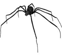 Giant Black Spider Halloween Decoration 110cm Spooky Prop