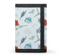 Giant Bluefin Tuna Fishes Casual Mens Credit Card Holder Wallets for Women Slim Durable Purse with ID Window