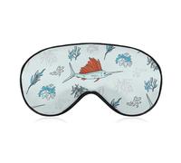 Giant Bluefin Tuna Fishes Comfortable Sleep Eye Mask Soft Covers for Sleeping with Adjustable Strap