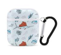 Giant Bluefin Tuna Fishes Slim Compatible with Airpod Case Protective Hard Cover Skin Shockproof