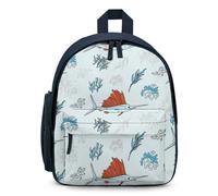 Giant Bluefin Tuna Fishes Small Backpack Cute Mini Shoulder Bag 12.6 × 9.4 × 5.9 Inches Daypack