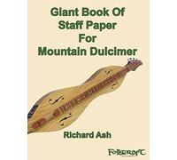 Giant Book Of Staff Paper For Mountain Dulcimer