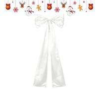 Giant Bow for Christmas Tree | 45.28 In Christmas Tree Toppers Bows | Red Bow C-hristmas Decorations with Long Streamers | Extra Large Holiday Bowknot Ornaments for Party & Wedding