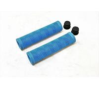 GIANT BRAND BLUE BIKE MTB ATB NON SLIP HANDLEBAR GRIPS 130mm XTC SERIES OPEN END