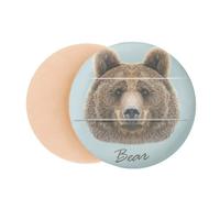Giant Brown Bear Animal Air Cushion Makeup Foundation Sponge Powder Puff