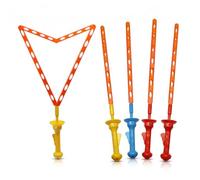 Giant Bubble Wand 4PCS Big Bubble Wands, Sword-Shaped Wands for Kids Giant Wand with Big & Small Bubbles, 18 Inch, Random Color