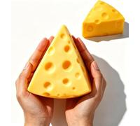 Giant Butter Squishy 2026 New 14oz TPR Butter and Cheese Squishy Soft Squeeze Stress Balls for Stress Relief Anxiety Sensory Gifts for Adults Anxiety Relief Party Favors (Gaint Triangle Cheese)