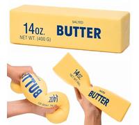 Giant Butter Squishy, 9.5in 14oz Big Jumbo Squishies Butter Stick, Slow Rebound Giant Squishy Butters Squeeze Stress Ball, Large Butters Sensory Squeeze Fidget Toys for Anxiety Relief