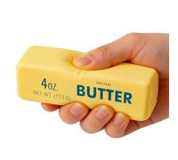 Giant Butter Squishy With Clay Inside - Butter Stick Squishy Stress Toy, Salteds ButtersStick Squishys, ButterShape Stretchy Dough, Sensory Fidget Toy For Adults