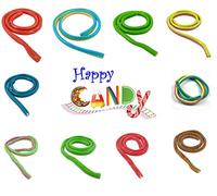 Giant Cables PICK n MIX 2ft Long by Happy Candy® Pencils Whips Laces Choose Your Flavour & Quantity (APPLE, CABLE QUANTITY 2)
