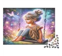 Giant Candle Jigsaw Puzzles Forest Waterfall 1000 Pieces Recycled Paper for Adults Puzzle Impossible Challenging Game Home Activity Women Men 52x38cm/1000pcs