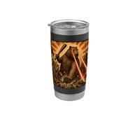 Giant Capybara Laser Eyes Vintage Kaiju Chill Meme Stainless Steel Insulated Tumbler