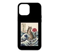 Giant Cat Roaring Amidst The Great Japanese Waves Case for iPhone 12 Pro Max