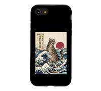 Giant Cat Roaring Amidst The Great Japanese Waves Case for iPhone SE (2020) / 7/8