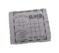 Giant Checkers Board Game Mat 3 in 1 Game Mat Rug Game Mat Toe Board Gray
