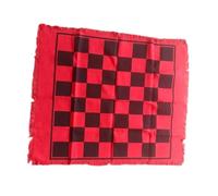 Giant Checkers Board Game Mat 3 in 1 Game Mat Rug Game Mat Toe Board red