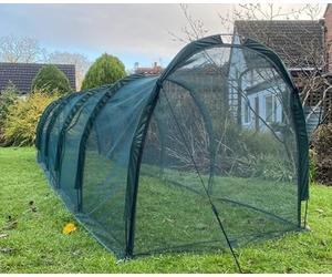 Giant Chicken Run Coop & Hen House Tunnel | Bird Flu Protection Pet Cage for Poultry Tortoises Rabbits Guinea-Pigs - 5 x 1.5 x 1.5m H