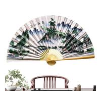 Giant Chinese Folding Fan 90x160cm Canvas Wood Wall Decor Wedding Backdrop