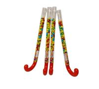 Giant Chocolate Bean Cane 90g Chocolate Flavour Sugar Beans in Novelty Plastic Walking Stick Gluten Free Vegetarian Treat (Pack of 4)